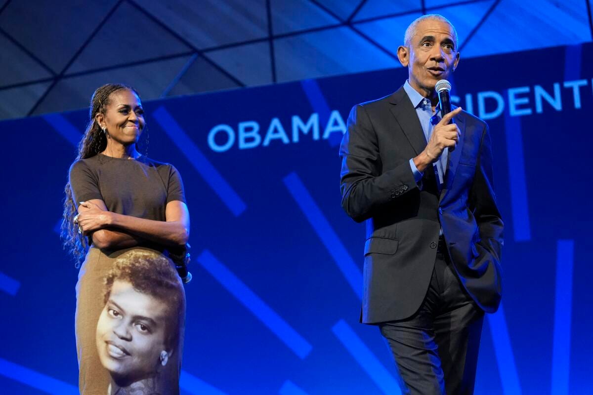 Obama Presidential Center campus in Chicago during opening celebrations